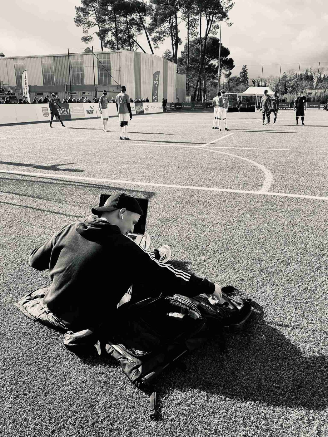 Joueur du Bondy Cécifoot Club en plein match